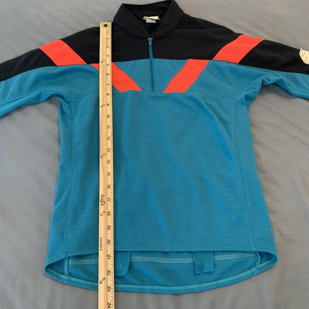 Vintage Nike Cycling Jersey Mens Small 1/4 Zip Teal Black‎ Red Echelon USA